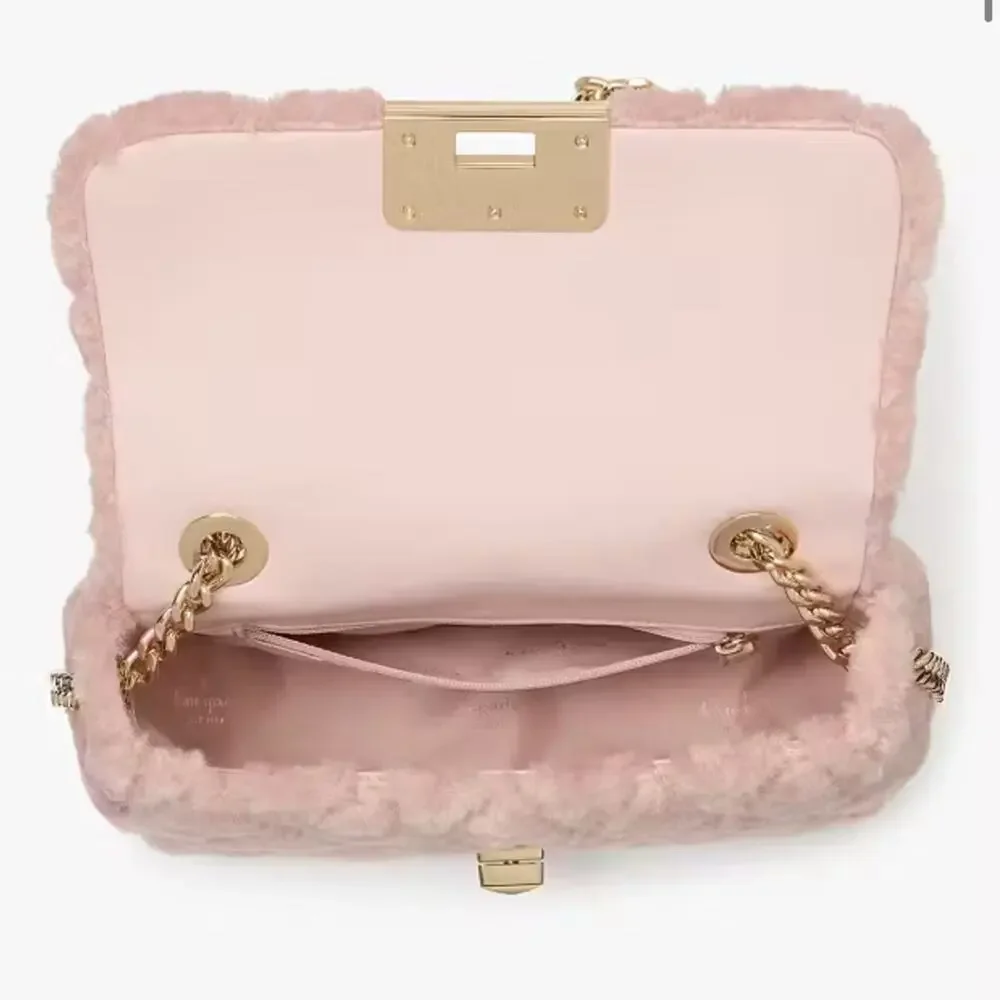 NWT - Kate Spade - Carey Faux Fur Small Flap Crossbody
